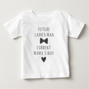 T-shirt Pour Bébé Futur Don Juan Actuel Fils à Maman