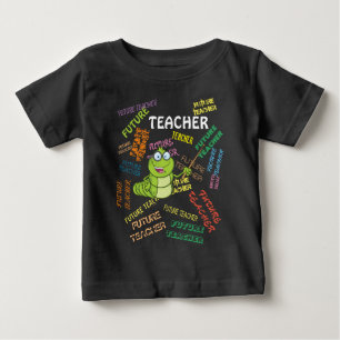 T-shirt Pour Bébé Futur Enseignant Répété Caterpillar Anniversaire