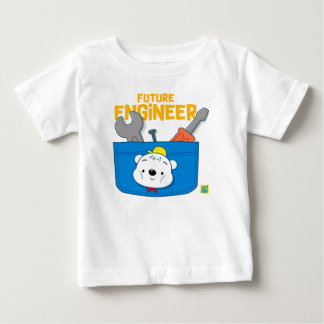 T-shirt Pour Bébé Futur Ingénieur 2 Ours mignon pour bébé