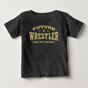 T-shirt Pour Bébé Futur Lutteur Comme Mon Père