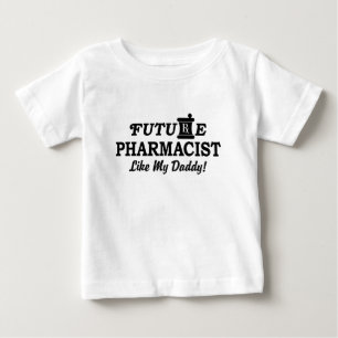 T-shirt Pour Bébé Futur pharmacien comme mon papa bébé Bib