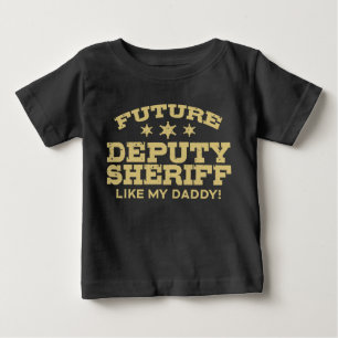T-shirt Pour Bébé futur shérif adjoint