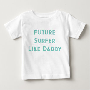 T-shirt Pour Bébé Futur Surfer comme papa