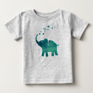 T-shirt Pour Bébé Futur Zookeeper Elephant Toddler Long Manche
