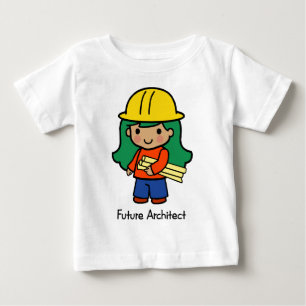 T-shirt Pour Bébé Future Architecte - Fille