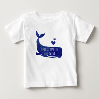 T-shirt Pour Bébé Future Biologiste Marine Baleine Toddler Girls Che