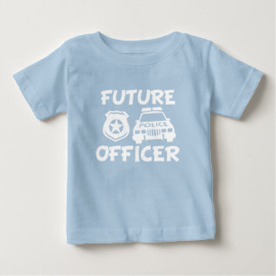 T-shirt Pour Bébé Future chemise de bébé de policier