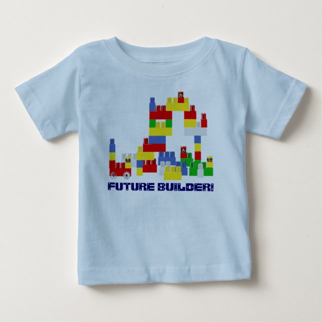 T-shirt Pour Bébé FUTURE conception mignonne de CONSTRUCTEUR avec - (Devant)
