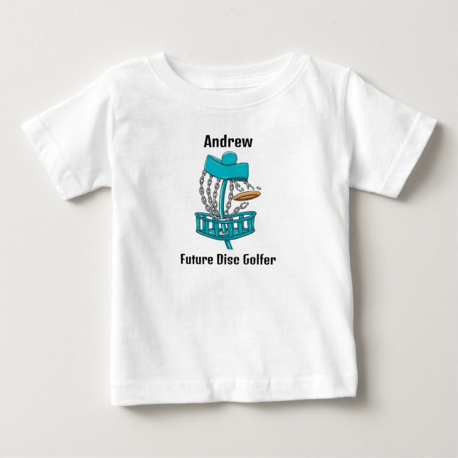 T-shirt Pour Bébé Future Disk Golfeur (Devant)