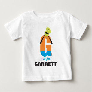 T-shirt Pour Bébé G est pour Goofy Ajouter votre nom 2