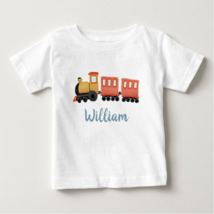 T-shirt Pour Bébé Garçons Mignon Train Voyage Transport
