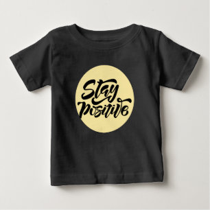 T-shirt Pour Bébé Garder le jaune positif