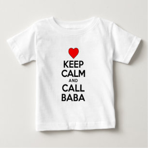 T-shirt Pour Bébé Gardez le calme appeler Baba
