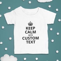 Gardez le calme Citation personnalisée Modèle Baby