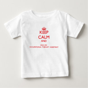 T-shirt Pour Bébé Gardez le calme et étreignez une ergothérapie
