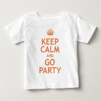 T-shirt Pour Bébé gardez le calme et la partie dessus
