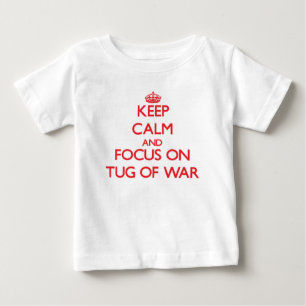 T-shirt Pour Bébé Gardez le calme et le foyer sur le conflit