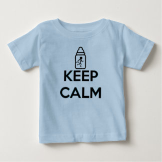 T-shirt Pour Bébé Gardez le calme et rampez dessus - jumelez A