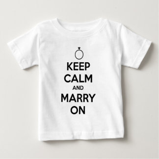 T-shirt Pour Bébé Gardez votre calme et mariez-vous - Mariage