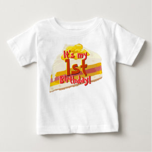 T-shirt Pour Bébé Gâteau à la crème glacée Chemise B-day