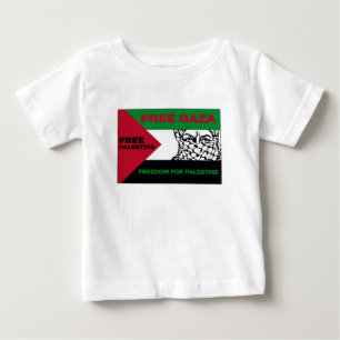 T-shirt Pour Bébé GAZA SÛR LIBRE PALESTINE J.png
