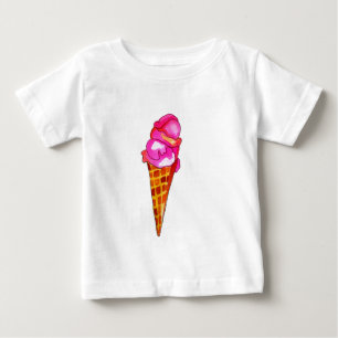 T-shirt Pour Bébé gelée de crème glacée art alimentaire mignon