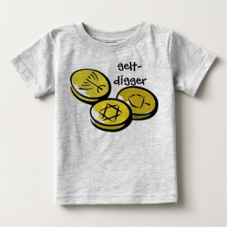 T-shirt Pour Bébé gelt, gelt-bêcheur