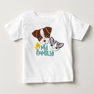 T-shirt Pour Bébé George, Bethie et Cutie Canary : Ma famille !
