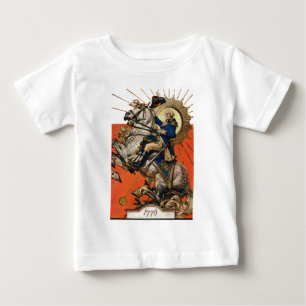 T-shirt Pour Bébé George Washington à cheval