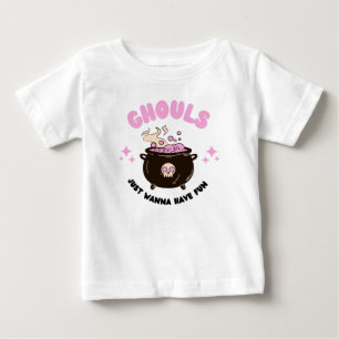 T-shirt Pour Bébé Ghouls veut juste s'amuser