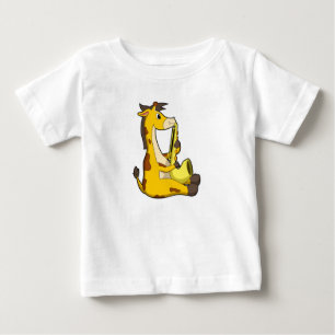 T-shirt Pour Bébé Girafe at Music with Saxophone.PNG