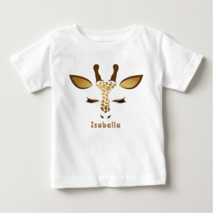 T-shirt Pour Bébé Girafe bébé Safari Sauvage un anniversaire