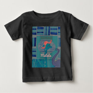 T-shirt Pour Bébé Giraffe Art Joueuse : Un Plaisir Africain