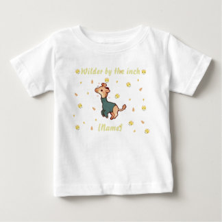 T-shirt Pour Bébé Giraffe Baby Tee – Custom Name