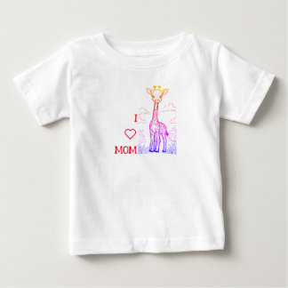 T-shirt pour bébé Giraffe Coloriage livre pour béb