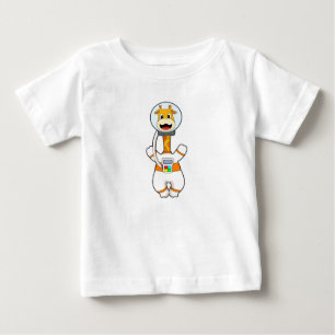 T-shirt Pour Bébé Giraffe en astronaute en costume