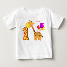 Giraffe Premier anniversaire fête personnalisée