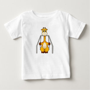 T-shirt Pour Bébé Giraffe Swing