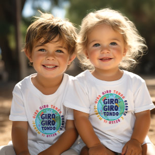 T-shirt Pour Bébé Giro Giro Tondo Italien Nursery Rhyme