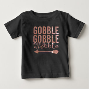 T-shirt Pour Bébé Gobble Gobble Cute Baby 1er Thanksgiving Baby T--