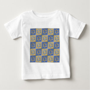 T-shirt Pour Bébé Gold Blue Star de David Art Panels