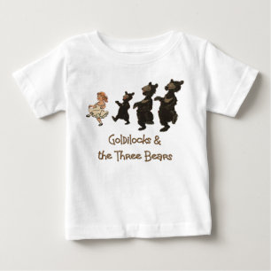 T-shirt Pour Bébé GOLDILOCKS ET LES TROIS OURS - OURS en jeu
