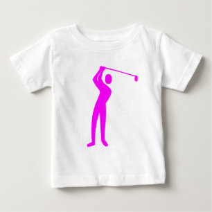 T-shirt Pour Bébé Golf - Magenta
