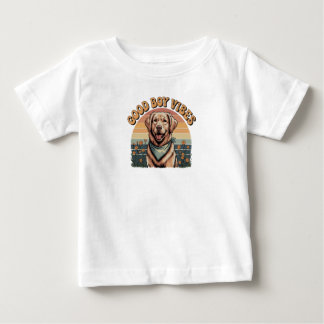 T-shirt Pour Bébé Good Chien Vibes bébé Tee