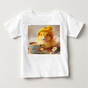 T-shirt Pour Bébé Good day . ducling