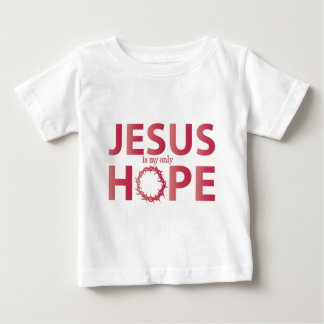 T-shirt Pour Bébé gradient de saumon d'espoir de Jésus