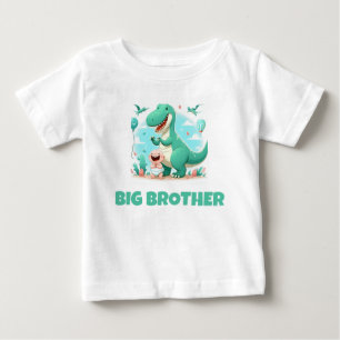 T-SHIRT POUR BÉBÉ GRAND FRÈRE ENFANTS BÉBÉ AVEC T-REX
