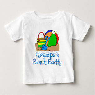 T-shirt Pour Bébé Grand-père's Beach Buddy