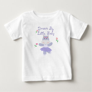 T-shirt Pour Bébé Grande petite une ballerine pourpre rêveuse