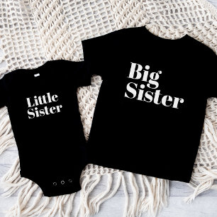 T-shirt Pour Bébé Grande soeur Famille de frères jumelés